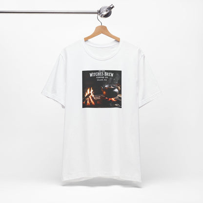 Salem Witch Project Coffee Co Vintage Tee Unisex Jersey Short Sleeve Shirt with Tea Container Design - Toddcraft