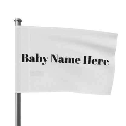 Personalized Baby Name Flag - Custom Nursery Decor with First & Last Name, Baby Shower Gift, Customized Baby Wall Hanging - Toddcraft