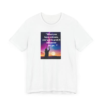 Inspirational Carol Burnett Unisex Jersey Tee - Short Sleeve Motivational Shirt "Hang on to Your Dreams - Toddcraft