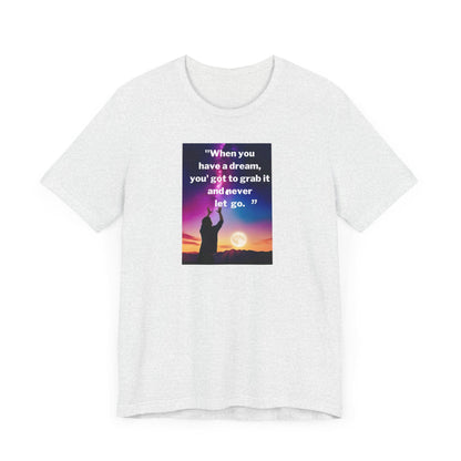Inspirational Carol Burnett Unisex Jersey Tee - Short Sleeve Motivational Shirt "Hang on to Your Dreams - Toddcraft