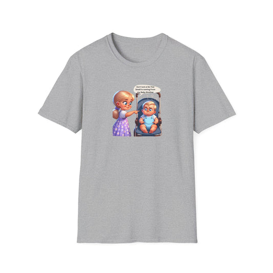 Funny Toddler Shirt  Don't Look at Me That Smell Is My Baby Brother  Big Sister Little Brother Gift, Baby Sibling Humor Tee - Toddcraft