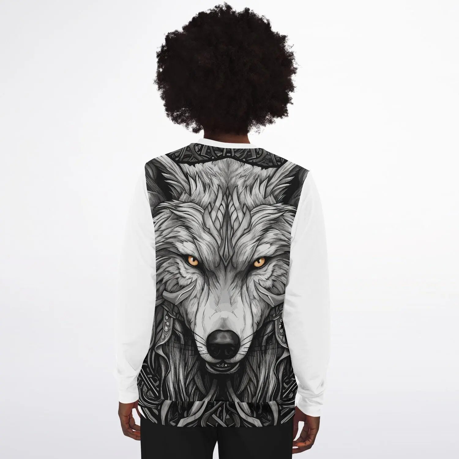 Wolf Fashion Sweatshirt AOP  Stylish Wolf Print All Over Pattern Pullover, Cozy Casual Wear for Men & Women - Toddcraft