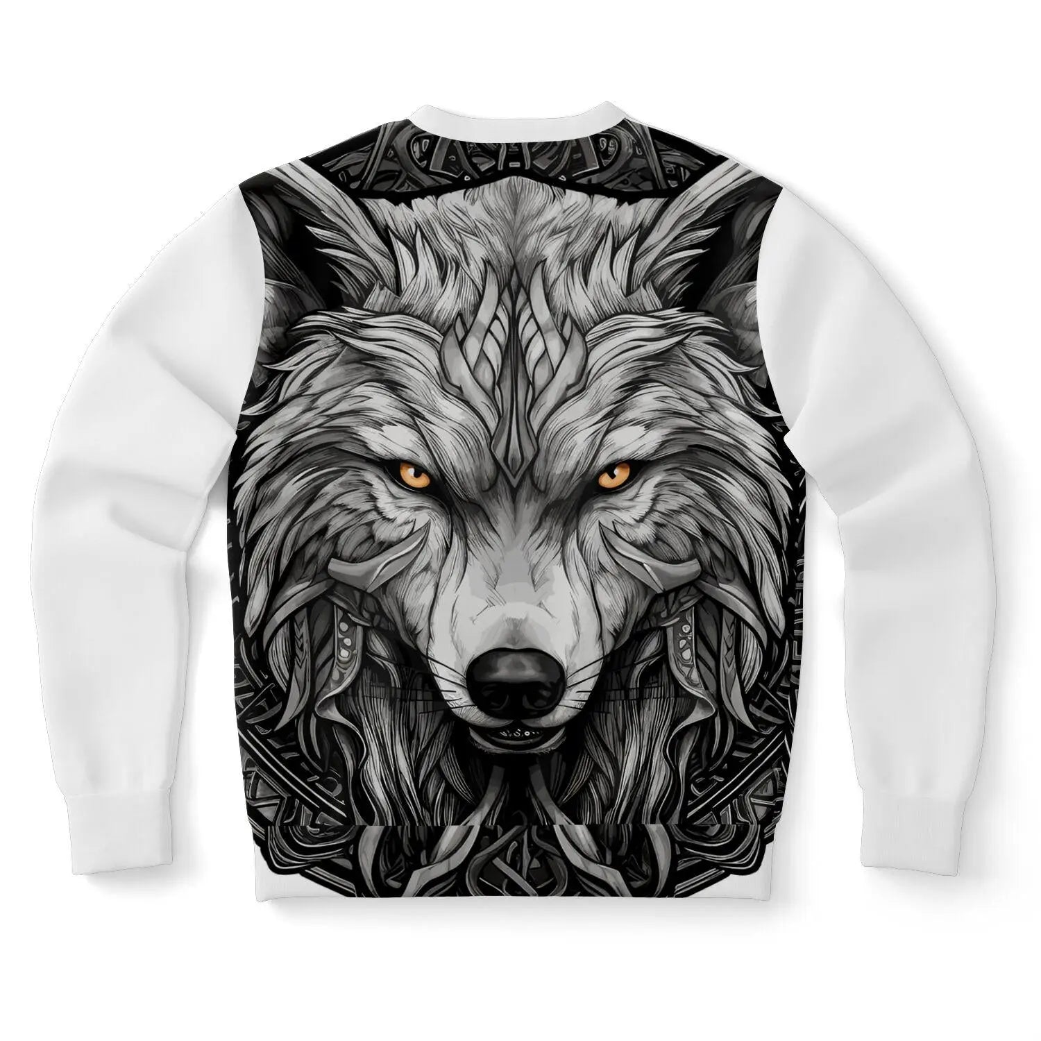 Wolf Fashion Sweatshirt AOP  Stylish Wolf Print All Over Pattern Pullover, Cozy Casual Wear for Men & Women - Toddcraft
