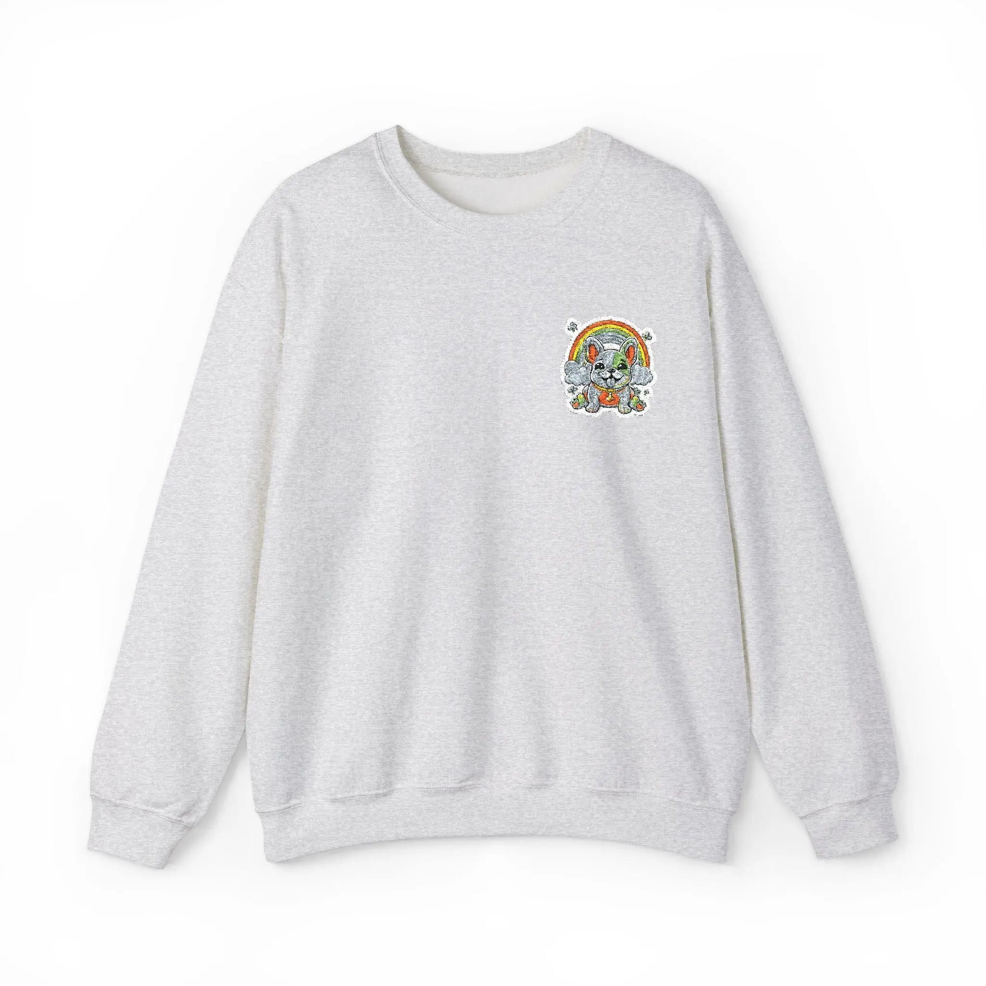 cute colorful puppy rainbow of colors Unisex Heavy Blend Crewneck Sweatshirt - Toddcraft