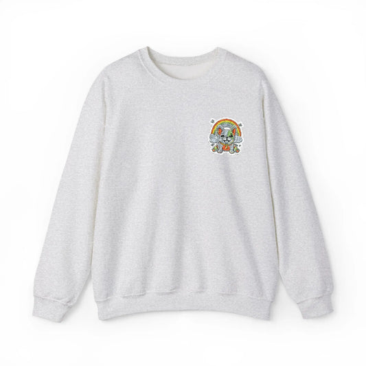 cute colorful puppy rainbow of colors Unisex Heavy Blend Crewneck Sweatshirt - Toddcraft