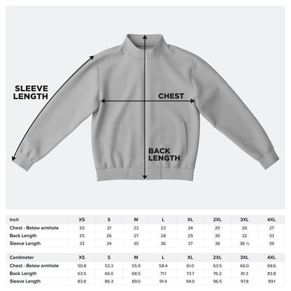 Colorful Track Jacket  Bold All-Over Print (AOP) Streetwear Style - Toddcraft