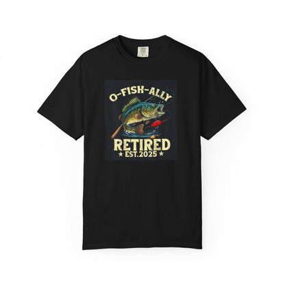 Fishing T-Shirt Unisex Garment-Dyed Retro Fish Alley Design  Perfect Gift for Dad or Grandpa, Casual Outdoor Tee - Toddcraft