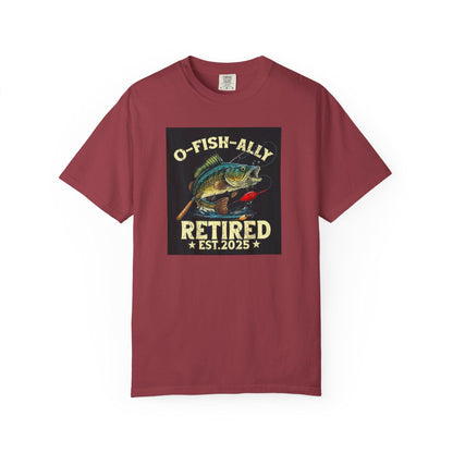 Fishing T-Shirt Unisex Garment-Dyed Retro Fish Alley Design  Perfect Gift for Dad or Grandpa, Casual Outdoor Tee - Toddcraft