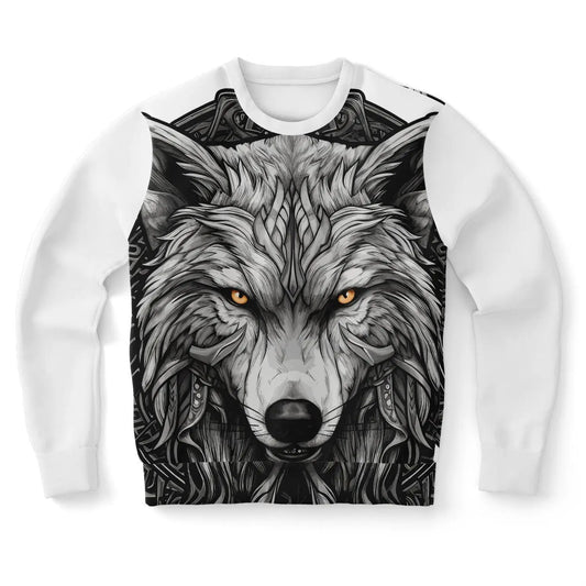 Wolf Fashion Sweatshirt AOP  Stylish Wolf Print All Over Pattern Pullover, Cozy Casual Wear for Men & Women - Toddcraft
