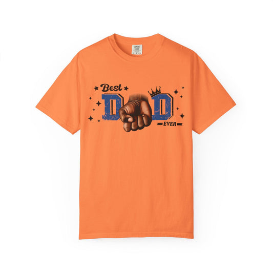 Best Dad Ever Shirt | Fathers Day Gift for Dad | Unisex Fist Bump Graphic Tee | Cool Garment-Dyed Dad T-Shirt - Toddcraft