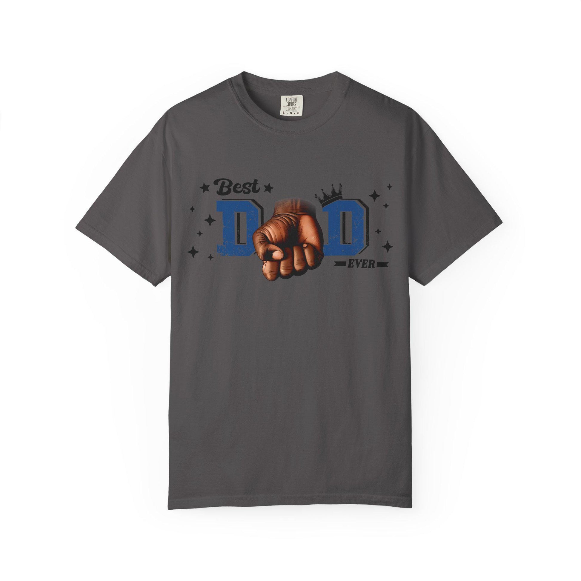 Best Dad Ever Shirt | Fathers Day Gift for Dad | Unisex Fist Bump Graphic Tee | Cool Garment-Dyed Dad T-Shirt - Toddcraft