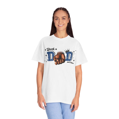 Best Dad Ever Shirt | Fathers Day Gift for Dad | Unisex Fist Bump Graphic Tee | Cool Garment-Dyed Dad T-Shirt - Toddcraft