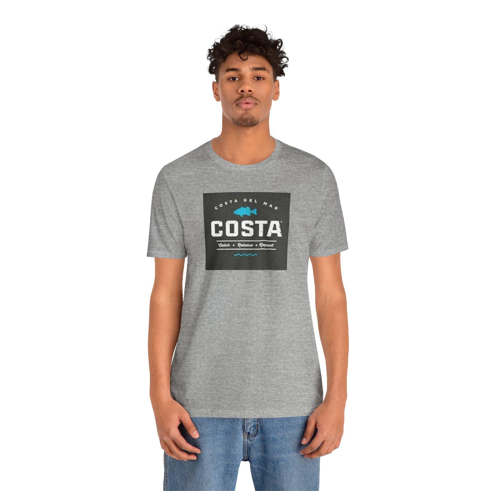 Costa Del Mar Men's Topwater Short Sleeve T-Shirt Unisex Jersey Tee Casual Outdoor Shirt - Toddcraft