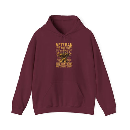 Veteran I Served Hoodie Unisex Heavy Blend Sweatshirt Military Proud Veteran Gift Casual Warm Pullover - Toddcraft