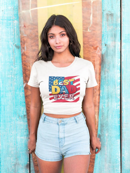 Best Dad Ever T-Shirt Unisex Jersey Short Sleeve Tee Fathers Day Gift from Wife Son or Daughter - Toddcraft