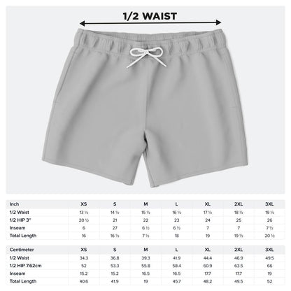 Tiger Print Swim Trunks Men Bright Colored All-Over Print Beach Shorts Quick Dry Summer Swimwear