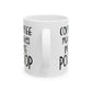 Coffee Makes Me Poop Mug - Funny Ceramic Coffee Cup for Office Humor, 11oz & 15oz Cute Graphic Gift for Coffee Lovers