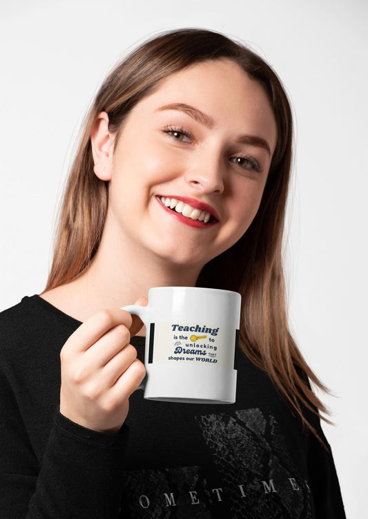 Teacher Coffee Mug, Black 11oz & 15oz, Great Gift for Educators, Inspirational Teacher Present, Classroom Tea Cup