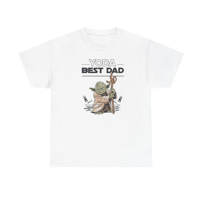 Yoda Best Dad T-Shirt - Unisex Heavy Cotton Tee for Fathers Day, Birthday & Christmas Gifts for Dads
