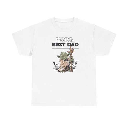 Yoda Best Dad T-Shirt - Unisex Heavy Cotton Tee for Fathers Day, Birthday & Christmas Gifts for Dads