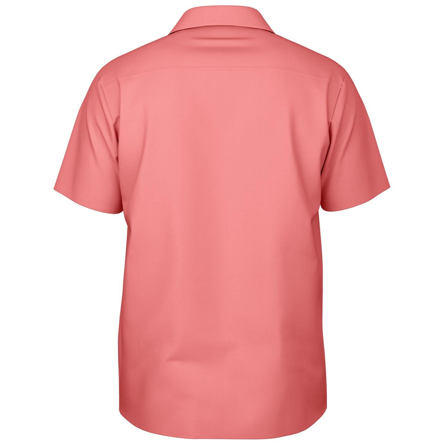 Men's Spread Collar Short Sleeve Button-Down Shirt AOP Tropical Print Casual Summer Shirt Lightweight Breathable Style - Toddcraft