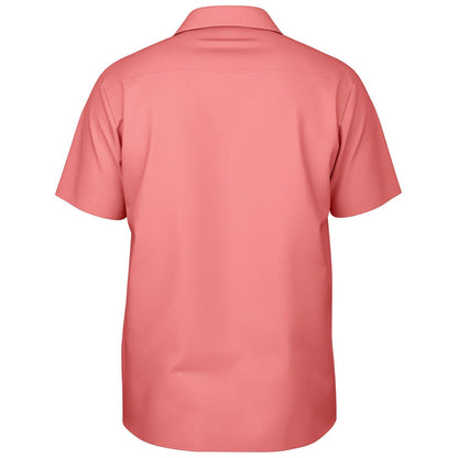 Men's Spread Collar Short Sleeve Button-Down Shirt AOP Tropical Print Casual Summer Shirt Lightweight Breathable Style - Toddcraft