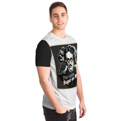 Edgar Allan Poe T-Shirt - Edgy Poe Some Sugar on Me Graphic Tee, Literary Gift, Dark Humor Shirt, Gothic Style Casual Wear - Toddcraft