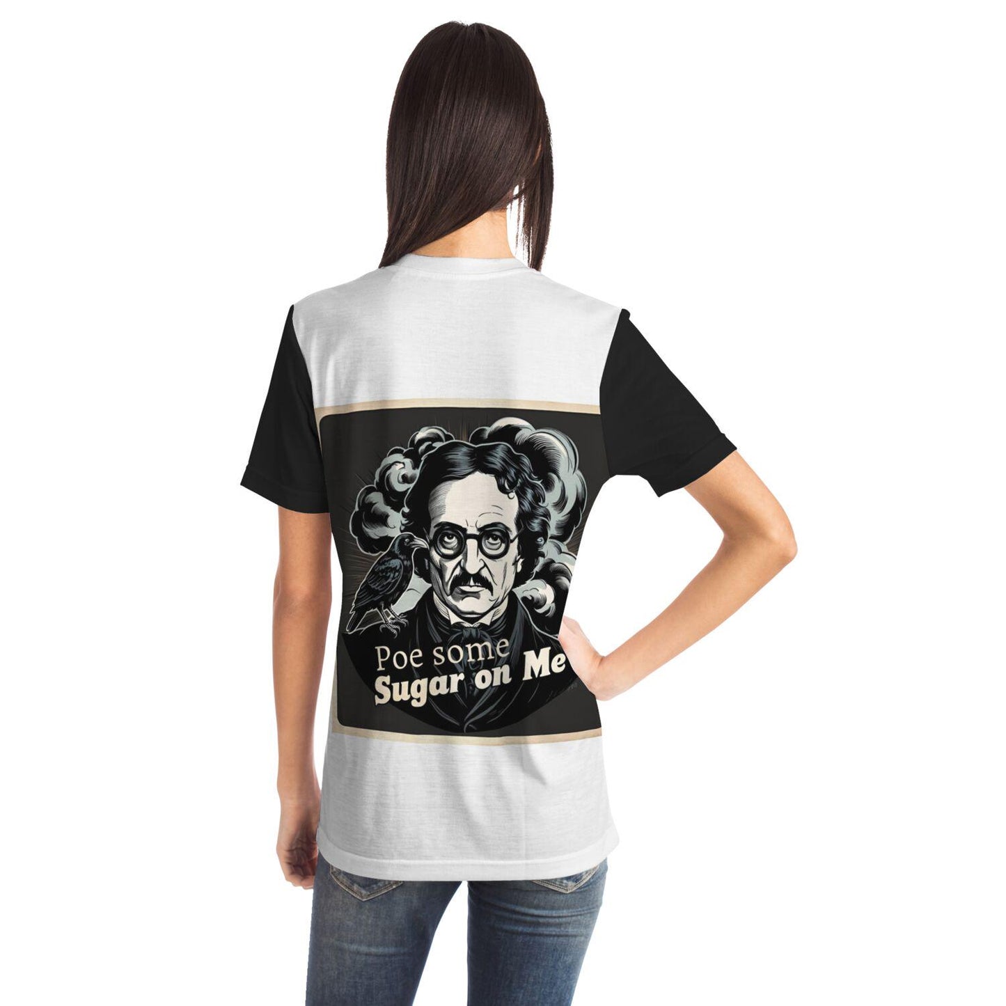 Edgar Allan Poe T-Shirt - Edgy Poe Some Sugar on Me Graphic Tee, Literary Gift, Dark Humor Shirt, Gothic Style Casual Wear - Toddcraft