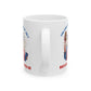 4th of July Ceramic Mug 11oz & 15oz Patriotic Independence Day Coffee Cup Makes Me Want a Hotdog