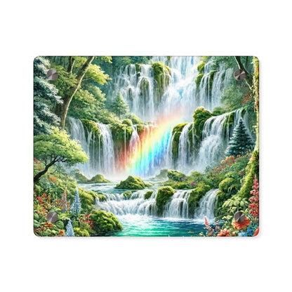 Serene Waterfall Painting  Peaceful Landscape Acrylic Wall Art Panels for Tranquil Home Decor - Toddcraft
