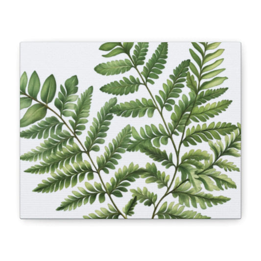 Botanical Nature Wall Art Print  Matte Canvas Stretched 1.25" Frame  Modern Greenery Décor for Living Room, Bedroom & Office - Toddcraft