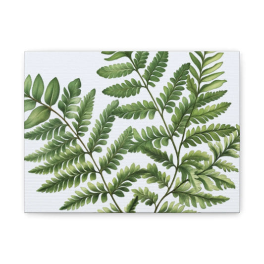Botanical Nature Wall Art Print  Matte Canvas Stretched 1.25" Frame  Modern Greenery Décor for Living Room, Bedroom & Office - Toddcraft