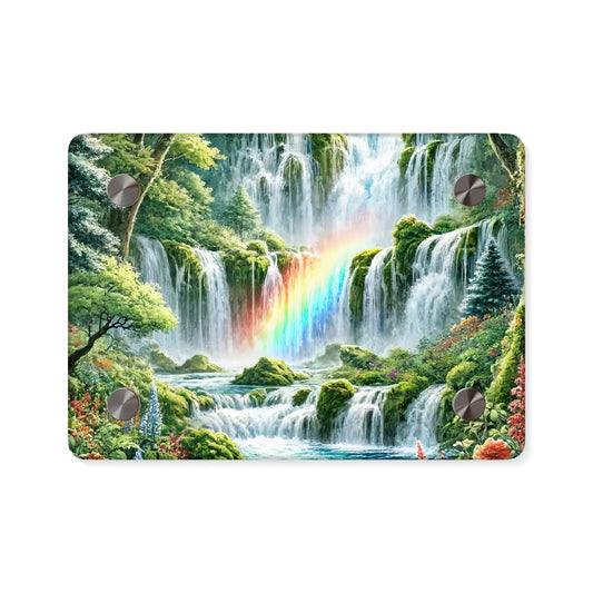 Serene Waterfall Painting  Peaceful Landscape Acrylic Wall Art Panels for Tranquil Home Decor - Toddcraft