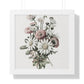 Daisy Bouquet Wall Art Framed Vertical Poster - Botanical Flower Print for Nature-Inspired Home Decor - Toddcraft