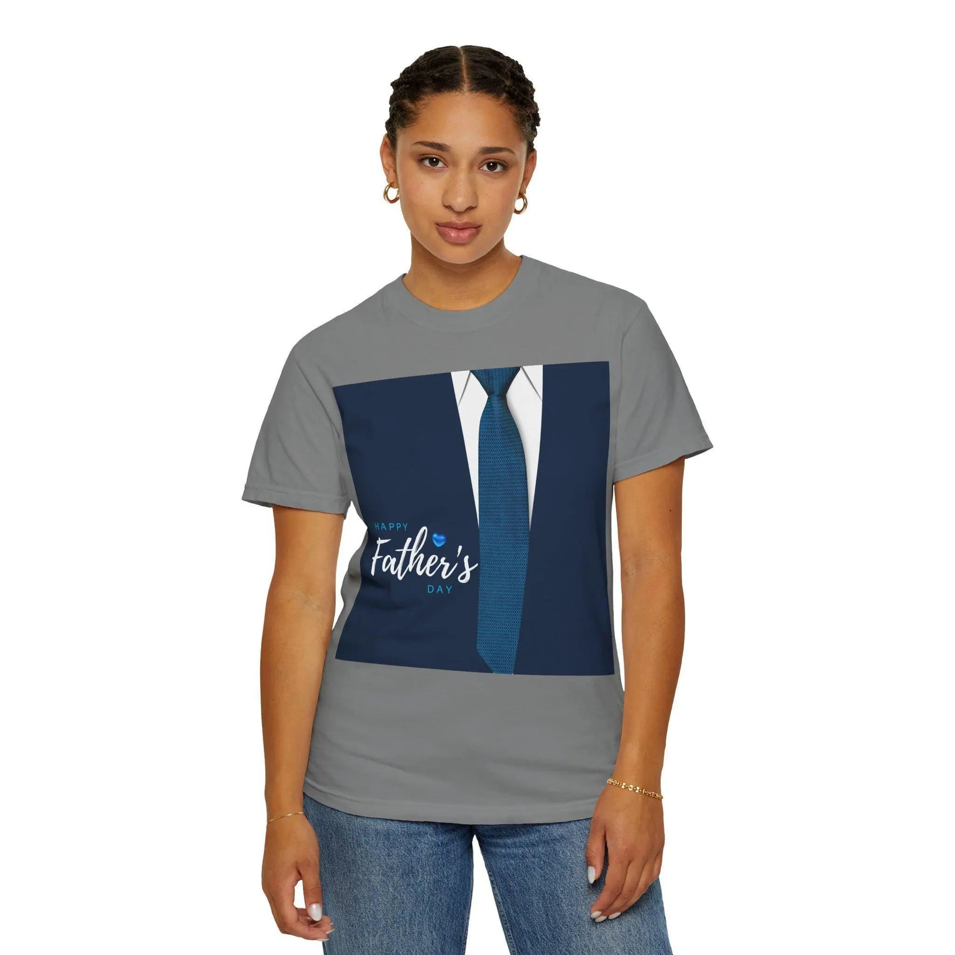 Happy Father's Day tee - Perfect Gift for Dad, Step Dad, or Grandpa - Great Birthday Present for Couples Unisex Garment-Dyed T-shirt - Toddcraft