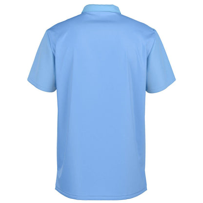 Blue Polo Shirt AOP All-Over Print Custom Casual Short Sleeve Top Stylish Summer Tee