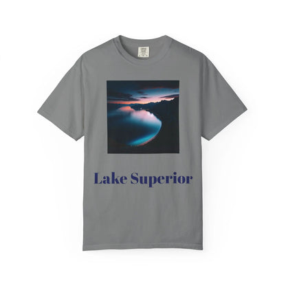 Lake Superior Unisex Garment-Dyed T-Shirt  Great Lakes Vintage Tee, Outdoor Adventure Shirt, Nature Lover Gift, Retro Scenic Graphic - Toddcraft