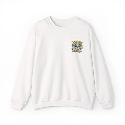 cute colorful puppy rainbow of colors Unisex Heavy Blend Crewneck Sweatshirt - Toddcraft