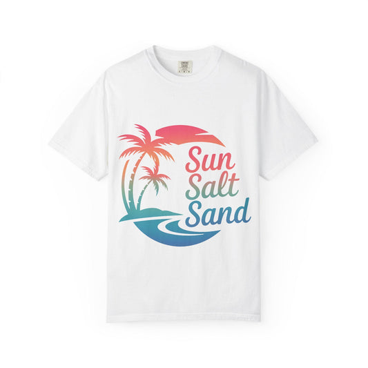 Sun Salt Unisex Garment-Dyed T-Shirt Beach Lover Gift Graphic Tee for Beach Bums & Tourists Summer Shirt