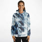 Ocean Waves Athletic Hoodie AOP - Lightweight All-Over Print Sweatshirt for Running & Gym - Toddcraft