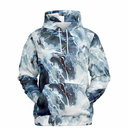 Ocean Waves Athletic Hoodie AOP - Lightweight All-Over Print Sweatshirt for Running & Gym - Toddcraft