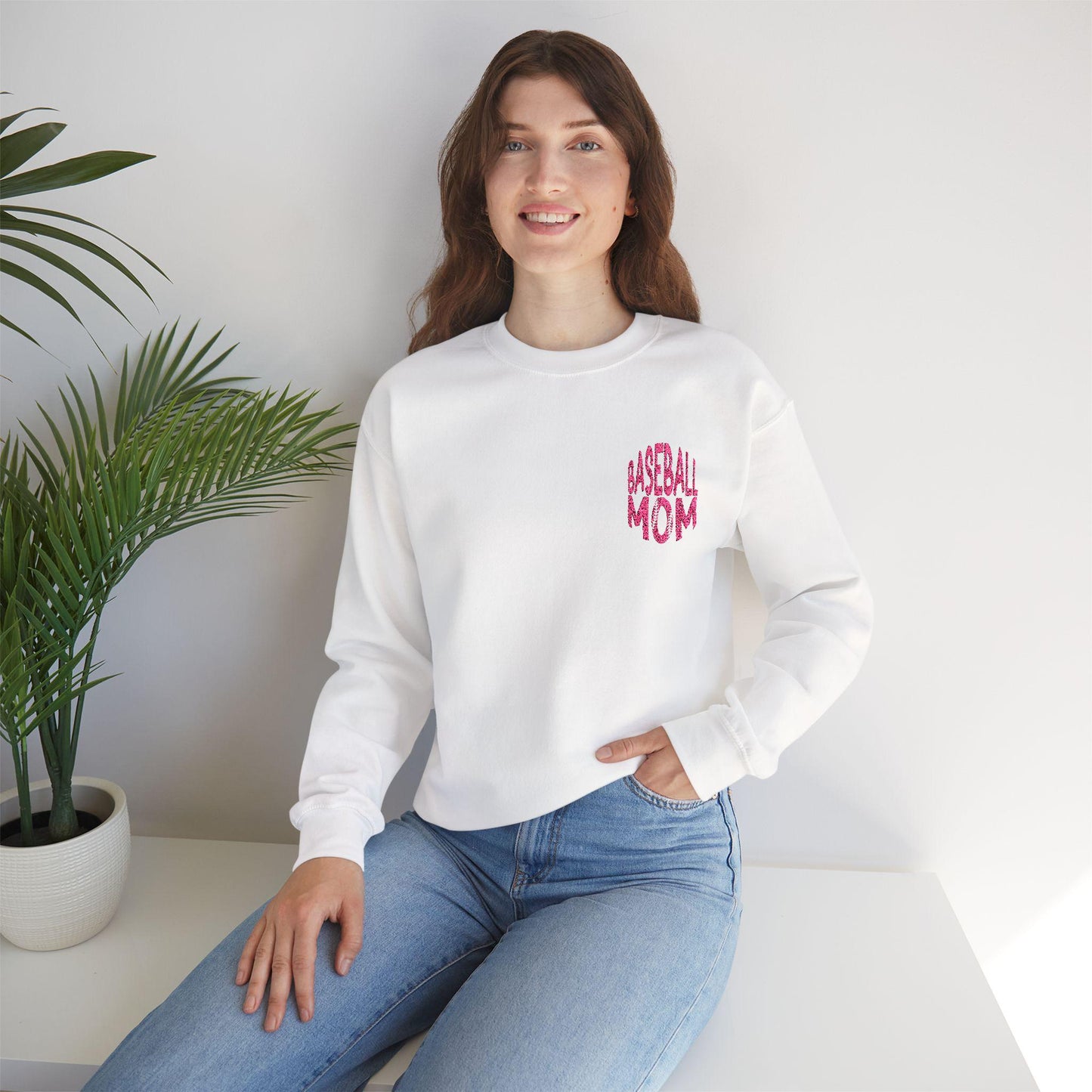 Baseball Mom Sweatshirt Unisex Heavy Blend Crewneck Baseball Mom Gift Soft Cozy Pullover Sports Fan Apparel - Toddcraft