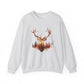 Elk Head Sweatshirt with Large Antlers Forest Background, Gift for Hunters  Nature Lovers, Unisex Heavy Blend Crewneck