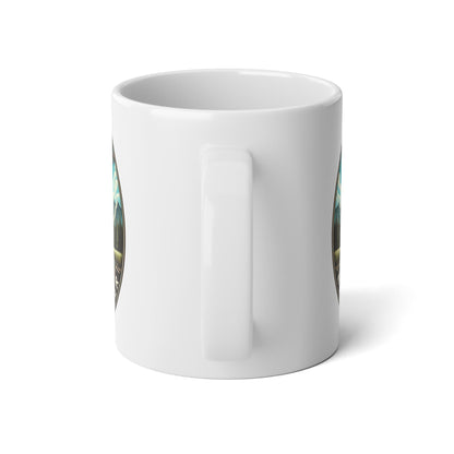 Rainbow Fish Enthusiast Jumbo Mug 20oz | Big Fishing Coffee Cup, Weekend Hooker Outdoor Trout Lover Gift