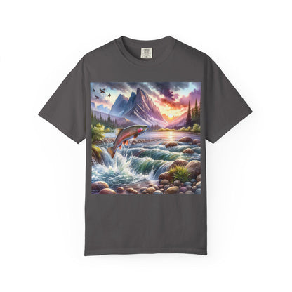 Nature Scene T-Shirt, Outdoor Adventure Tee, Fishing Gift, Unisex Apparel, Summer Fashion, Camping Gear, Nature Lover's Shirt