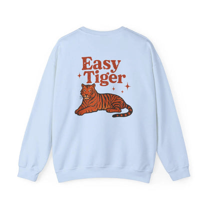 Vintage Retro Heavy Blend Crewneck Sweatshirt Unisex Easy Tiger Graphic Pullover Cozy Streetwear - Toddcraft
