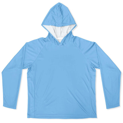 Men's Long Sleeve Hooded Performance Shirt - Lightweight Moisture-Wicking AOP Activewear Top