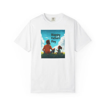 Happy Fathers Day Unisex Garment-Dyed T-Shirt - Gift for Grandpa, Dad, Step Dad & Couples Father's Day Tee - Toddcraft