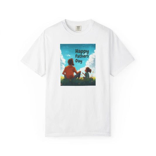 Happy Fathers Day Unisex Garment-Dyed T-Shirt - Gift for Grandpa, Dad, Step Dad & Couples Father's Day Tee - Toddcraft