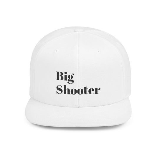 Flat Bill Snapback Hat Big Shooter Adjustable Baseball Cap Streetwear Casual Hat Men Women